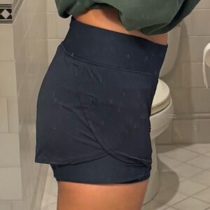 Black High-Waisted Athletic Shorts